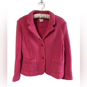 Talbots Vibrant Pink Blazer